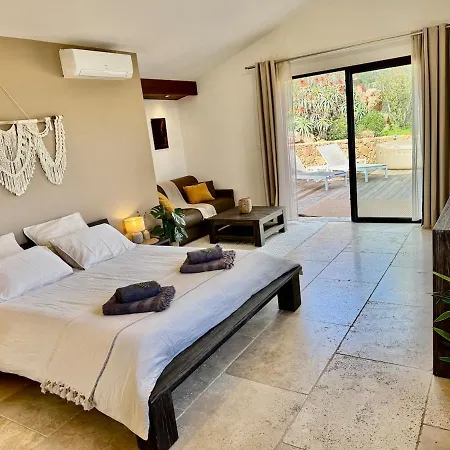 度假居 Casetta Di Asciaghju, Avec Jacuzzi Prive Et Acces Direct Aux Plages