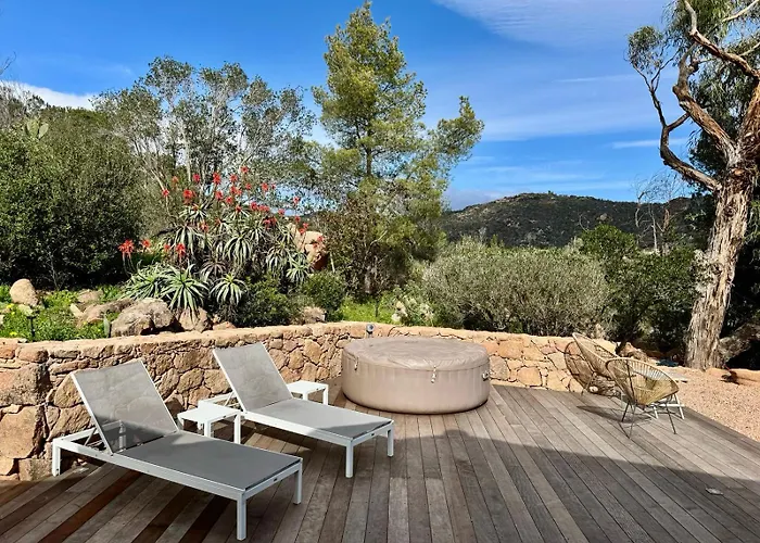 度假居 Casetta Di Asciaghju, Avec Jacuzzi Prive Et Acces Direct Aux Plages